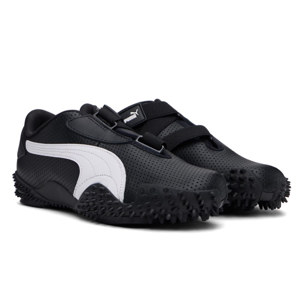 NEW PUMA Black Mostro Perforated Velcro Sneakers